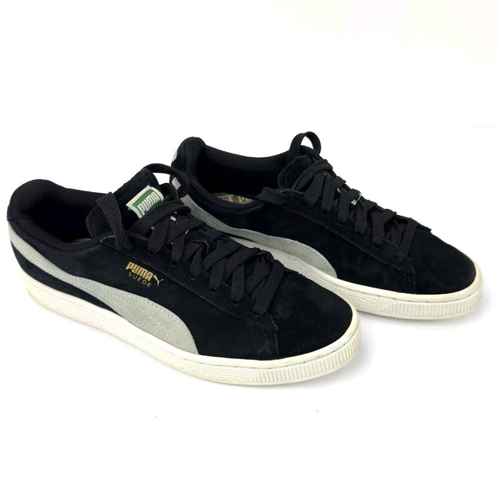 Puma Suede Speed Cat Shoes Women’s Size 8.5 Black with White Stripe Sneakers